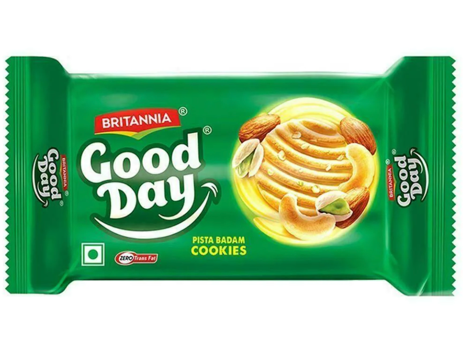 BRITANNIA GOOD DAY PISTA BADAM COOKIES | MUNCHIE MART