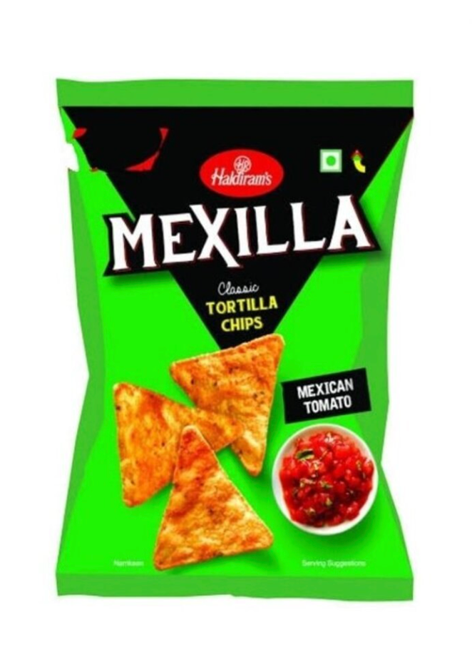 HALDIRAM's MEXILLA MEXICAN TOMATO TOTTILLA CHIPS | MUNCHIE MART