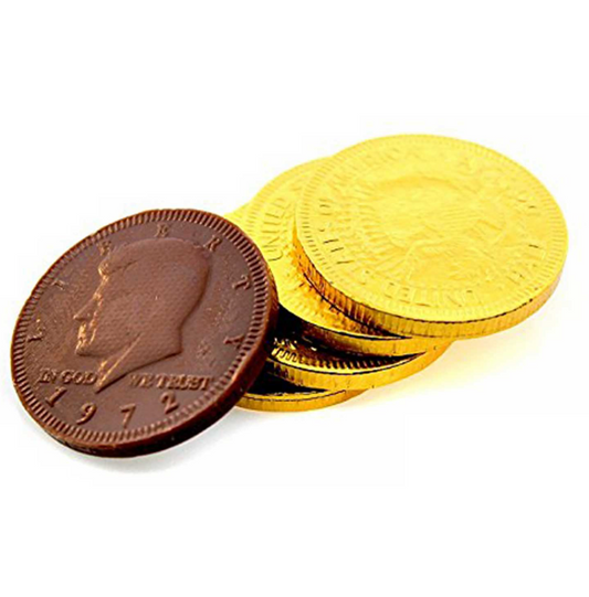 GOLD COIN CHOCOLATY CANDY | PACK OF 20 | MUNCHIE MART